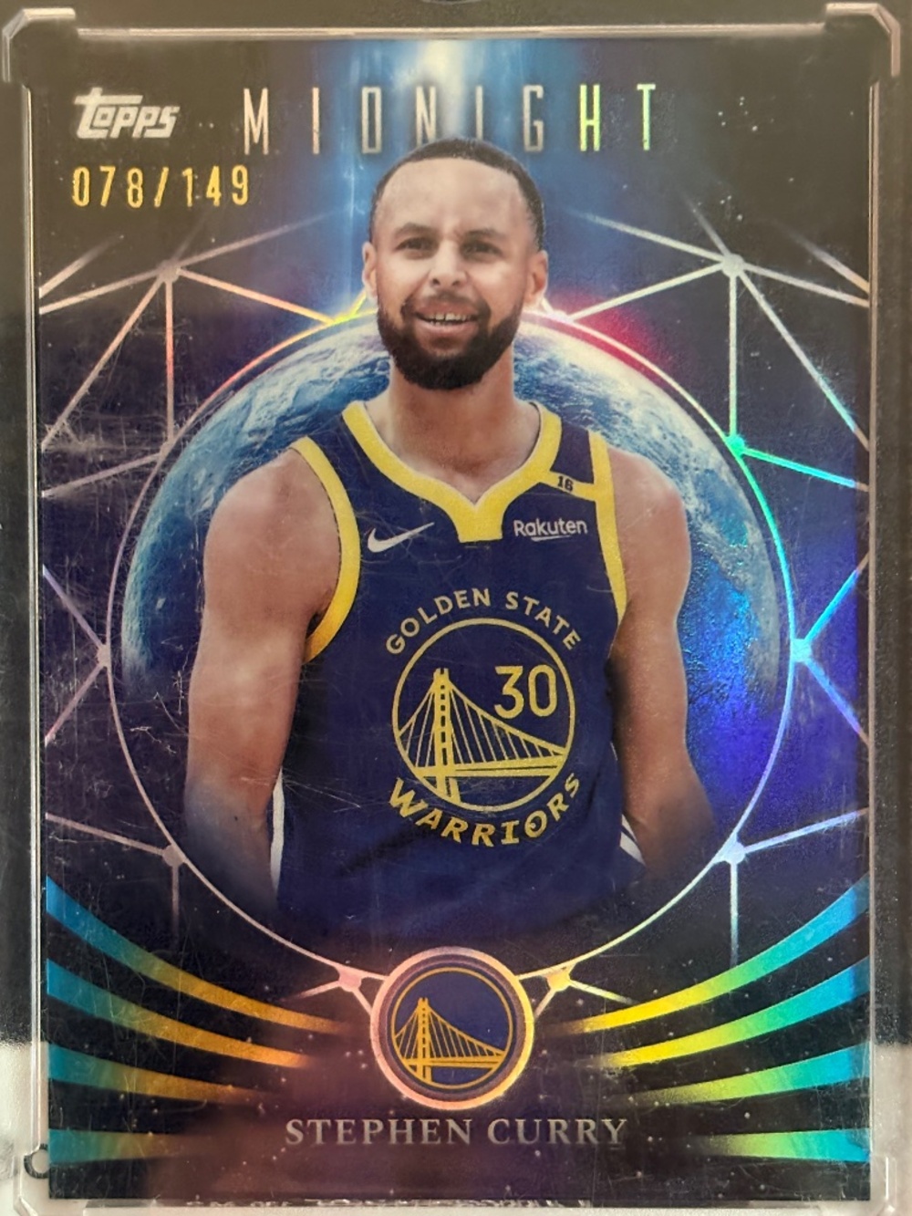 STEPHEN CURRY 2025 Topps Midnight "Moonfall" MF-4 078/149-MN/NM